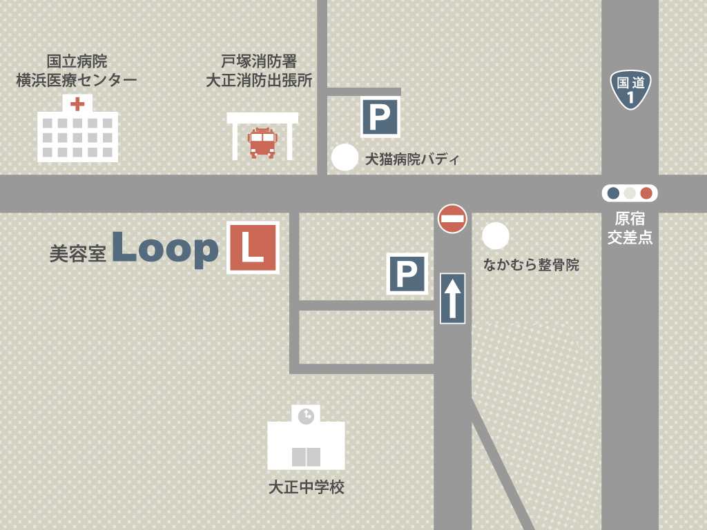 美容室Loopマップ